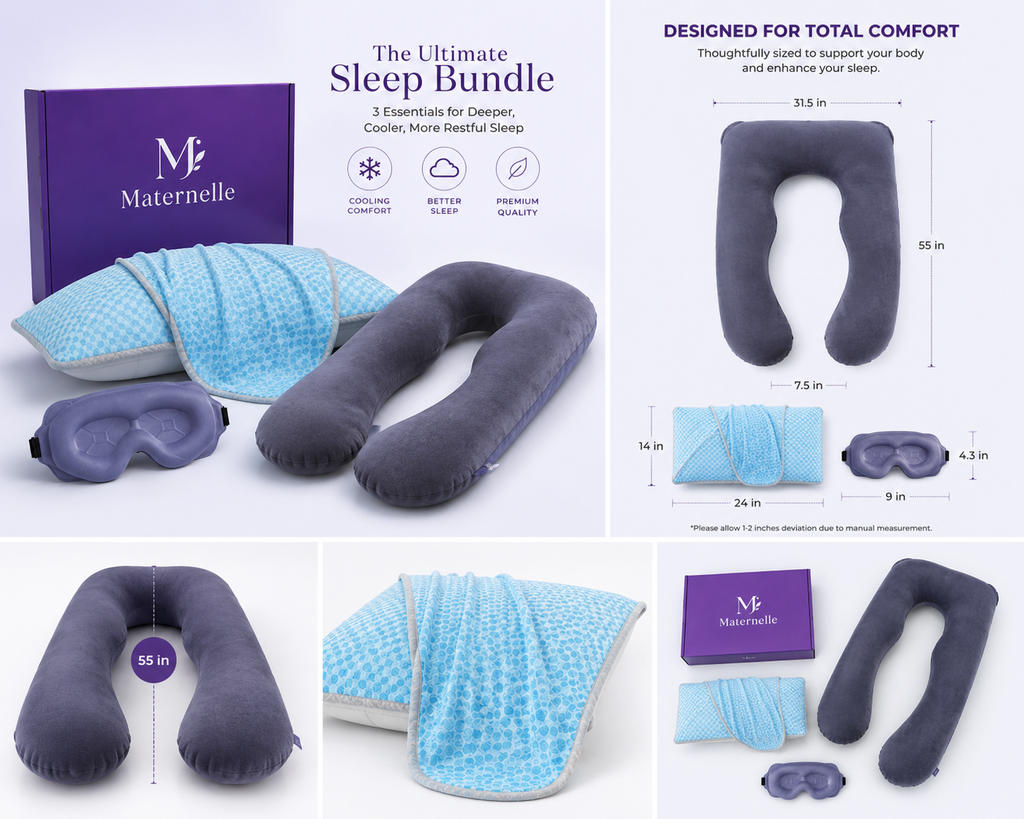 Maternella™  - Pregnancy Pillow Ultimate Sleep bundle