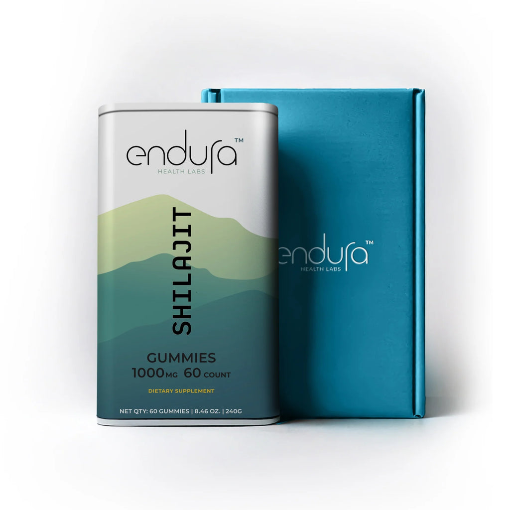 Endura Himalayan Shilajit Gummies, 1000mg Natural Chewable Dietary Supplement, 60 Count to Support Metabolism